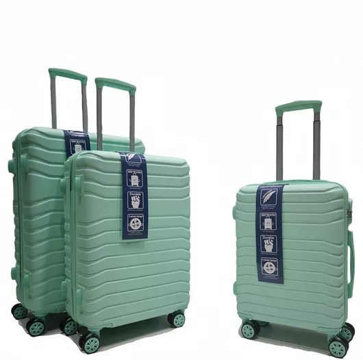 Βαλίτσες Ταξιδίου Σετ Felbags Σκληρή με 4 Ρόδες Τιρκουάζ