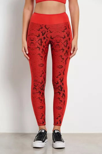 BodyTalk Γυναικείο Μακρύ Κολάν Ψηλόμεσο Κόκκινο