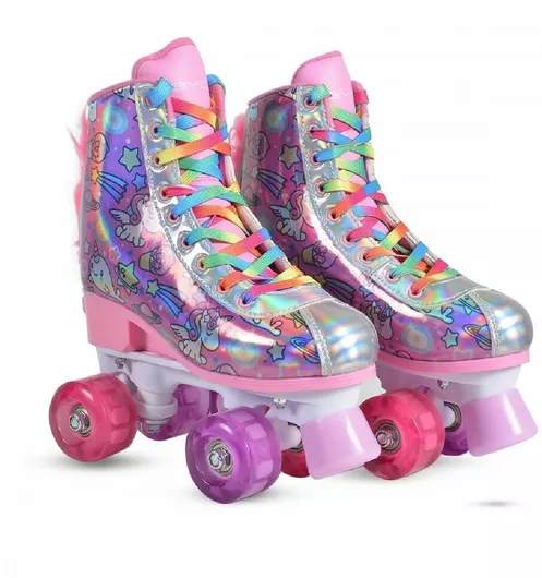 Rollerblade Byox Unicorn Quad Αυξομειούμενα No35-38 Παιδικά Πολύχρωμο