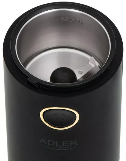 Ηλεκτρικός Μύλος Καφέ Adler 150W με Χωρητικότητα 75gr Μαύρο