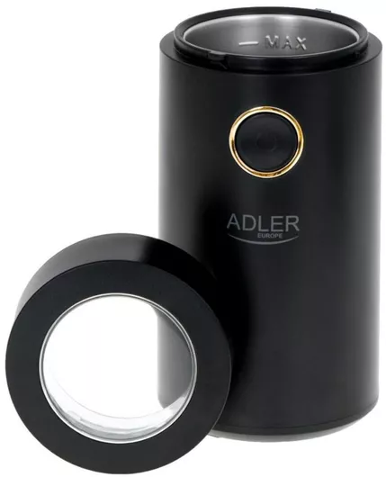 Ηλεκτρικός Μύλος Καφέ Adler 150W με Χωρητικότητα 75gr Μαύρο