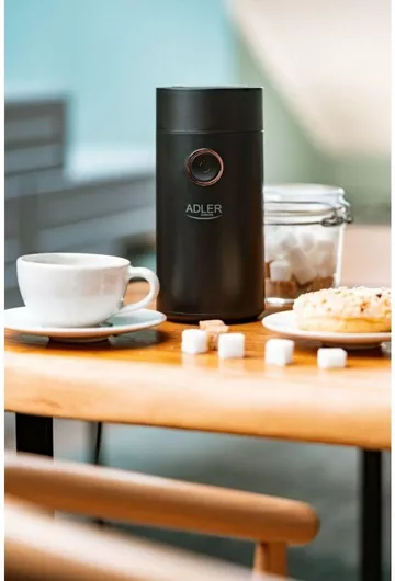 Ηλεκτρικός Μύλος Καφέ Adler 150W με Χωρητικότητα 75gr Μαύρο