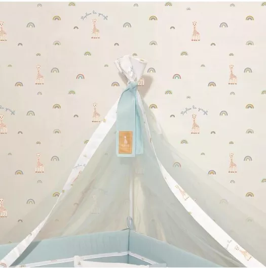 Κουνουπιέρα Κούνιας Baby Oliver από Τούλι Λευκό 180x500cm