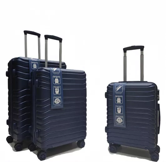 Βαλίτσες Ταξιδίου Σετ Felbags Σκληρή με 4 Ρόδες Μπλε