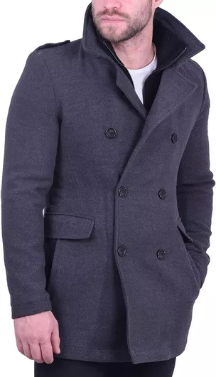 Enos Ανδρικό Ημίπαλτο Ανθρακί