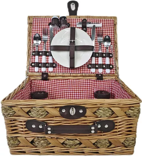 Καλάθι Πικ Νικ Ankor  Κόκκινο 