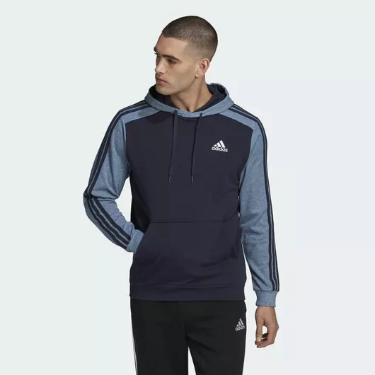 adidas Essentials Mélange French Terry Φούτερ με Κουκούλα Legend Ink