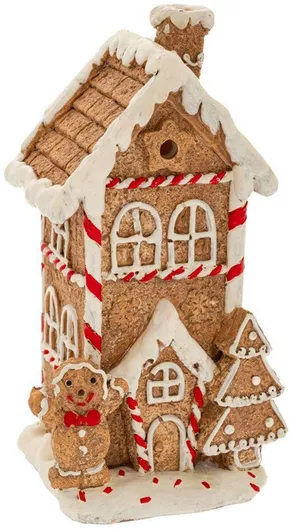 Iliadis Χριστουγεννιάτικη Πλαστική Φιγούρα Ζαχαρωτό Καφέ Μήκους 9cm