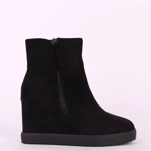 Alta Moda Γυναικεία Μποτάκια με Πλατφόρμα Μαύρο