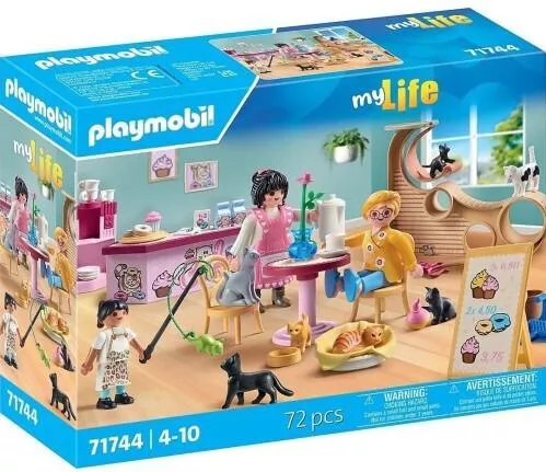 Playmobil MyLife Καφετέρια Με Γάτες για 4-10 ετών