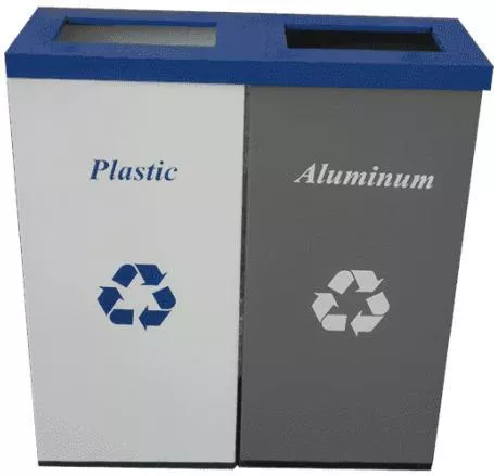 Κάδος Ανακύκλωσης Molyto Μεταλλικός 2x110lt Πολύχρωμος
