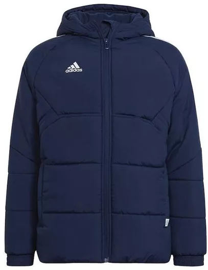 adidas Παιδικό Καπιτονέ Μπουφάν Μακρύ με Κουκούλα Navy Μπλε