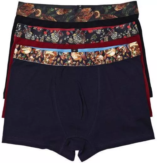 Ανδρικά μποξεράκια Soma BONE AND ROSE 3 τεμάχια Βαμβακερά Πολύχρωμο