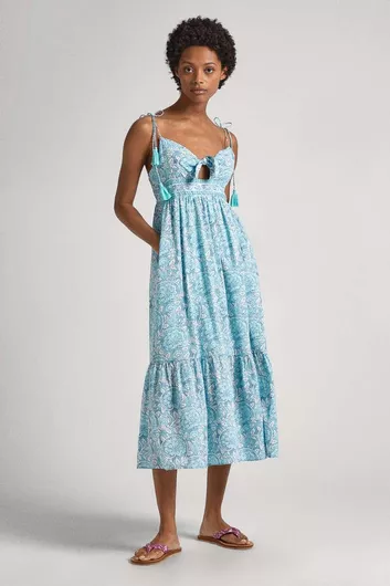 Pepe Jeans Midi Φόρεμα Μπλε