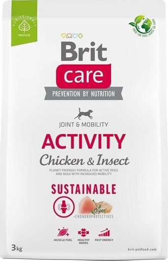 Brit Care Activity 3kg Ξηρά Τροφή χωρίς Γλουτένη για Ενήλικους Σκύλους με Κοτόπουλο