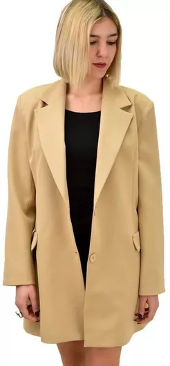 Potre Γυναικείο Σακάκι Μπεζ