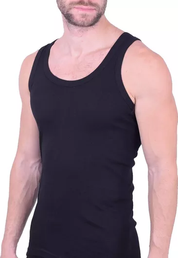 Sarm Stone Ανδρική Φανέλα Αμάνικη Μαύρο