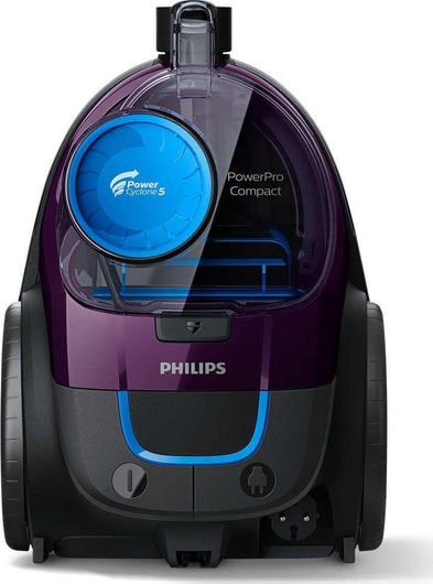 Philips Powerpro Compact Ηλεκτρική Σκούπα 900W με Κάδο 1.5lt Μωβ