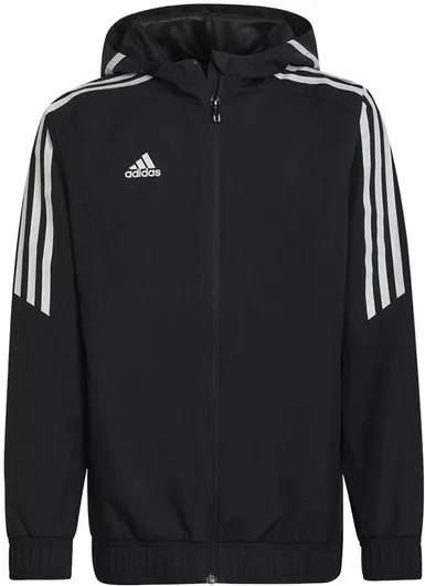 adidas Παιδικό Αθλητικό Μπουφάν Κοντό με Κουκούλα Μαύρο Condivo 22