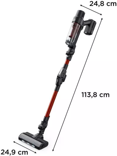 Rowenta X-Pert Flex 7.60 Επαναφορτιζόμενη Σκούπα 2 σε 1 Stick & Χειρός 18V Μαύρη