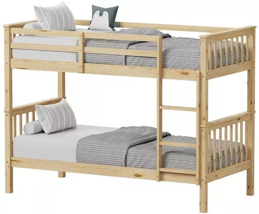 Παιδικό Κρεβάτι Κουκέτα Μονό για Στρώμα 90x190cm Μπεζ