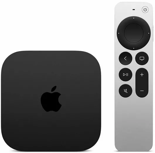 Apple TV Box MN893B/A 4K UHD με WiFi & 128GB Αποθηκευτικό Χώρο & Siri