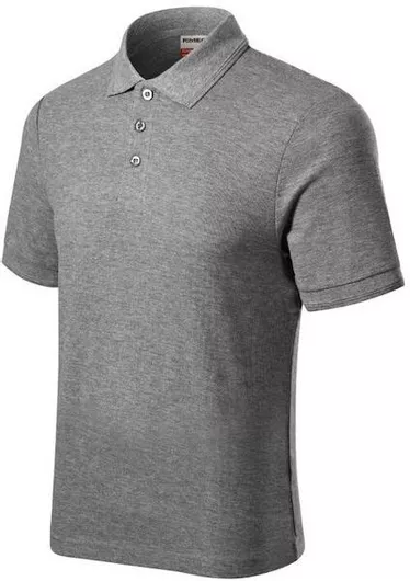 Malfini Ανδρικό T-shirt Polo Γκρι