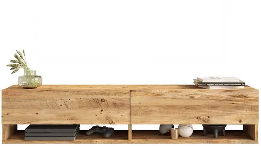 Έπιπλο Τηλεόρασης Ξύλινο Πεύκο Μ140xΠ31.6xΥ29.6cm