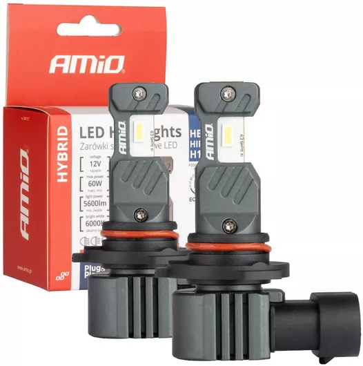 Λάμπα Αυτοκινήτου AMiO HB3 / H10 Canbus LED 6000K Ψυχρό Λευκό 60W