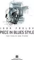 Piece in Blues Style, For Violin and Piano