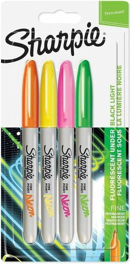 Μαρκαδόροι Ζωγραφικής Sharpie 007189 Ακρυλικοί 4τμχ  Πολύχρωμο