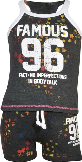 BodyTalk Παιδικό Σετ με Σορτς Καλοκαιρινό 2τμχ Μαύρο