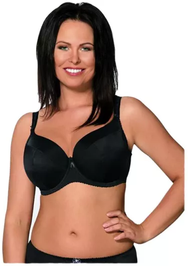 Ava Γυναικείο Σουτιέν Painel Full Cup Bra Μαύρο