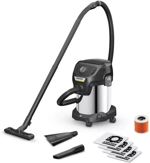 Σκούπα Υγρών / Στερεών Karcher KWD 3 S V-17/4/20 Anniversary Ed. 1000W με Ανοξείδωτο Κάδο 17lt