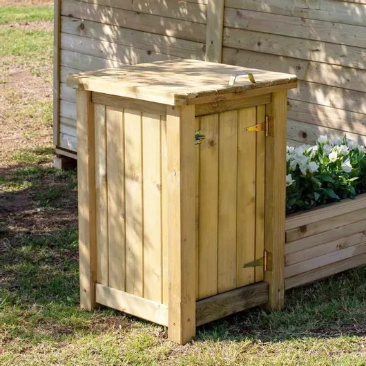 Κάδος Απορριμμάτων Showood Ξύλινος 80x50x50cm 200lt