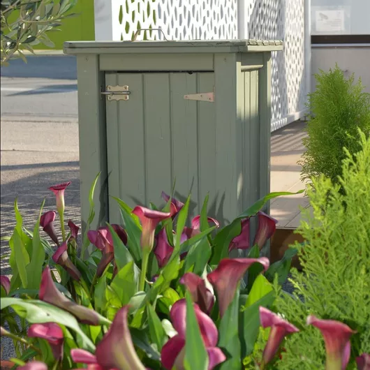 Κάδος Απορριμμάτων Showood Ξύλινος 80x50x50cm 200lt