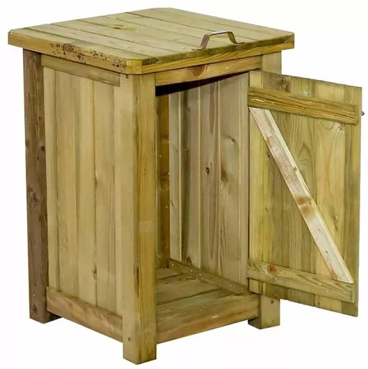 Κάδος Απορριμμάτων Showood Ξύλινος 80x50x50cm 200lt