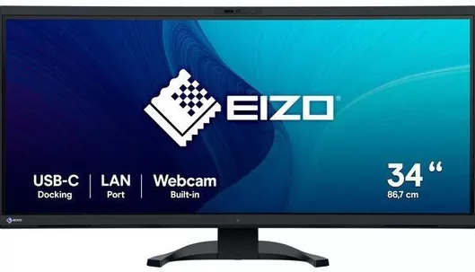 Eizo FlexScan EV3450XC-BK Ultrawide HDR Curved Monitor 34.1" QHD 3440x1440