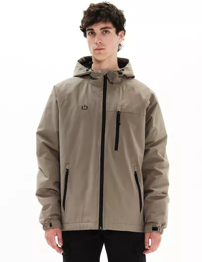 Emerson Μπουφάν Αδιάβροχο Light Khaki