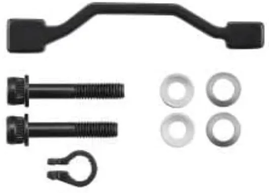 Shimano Brake Caliper Adapter 203 To 220 Mm Post Mount Black Front 203 Mm Mount-220 Mm