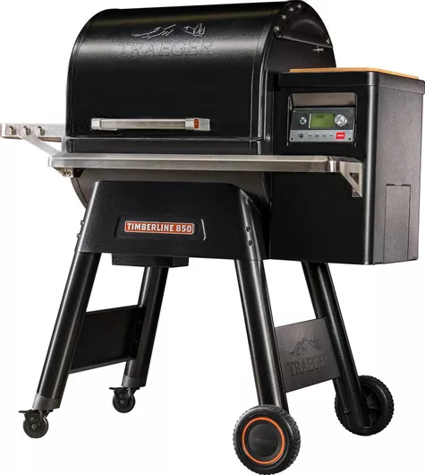 Traeger Timberline 850 Pellet Grill Stainless Steel Pellet Barbecue with Smoker 55x40cm