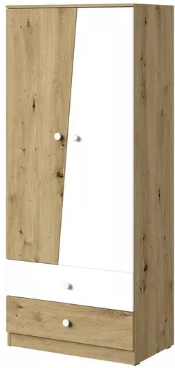 Παιδική Ντουλάπα Nero 01 Δίφυλλη 87x50x191cm