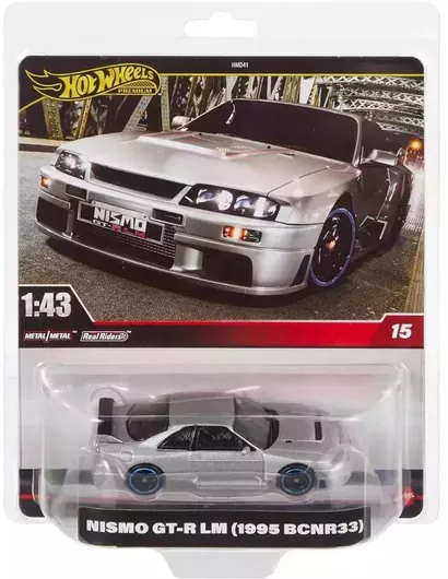 Αυτοκινητάκι Hot Wheels Premium 1:43 Nismo GT-R LM 1995 BCNR33 για 3+ Ετών