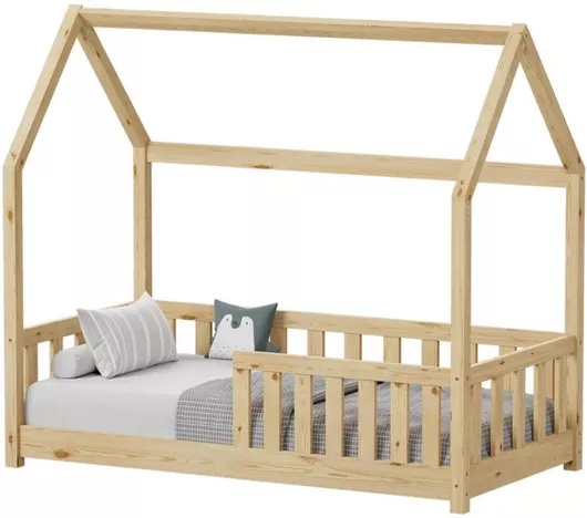 Παιδικό Κρεβάτι Montessori Μονό για Στρώμα 70x140cm Μπεζ