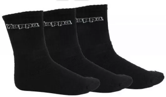 Kappa Ανδρικές Κάλτσες Μαύρο 3 Pack