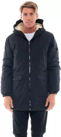 Biston Χειμωνιάτικο Μπουφάν Παρκά Μαύρο