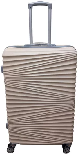 Βαλίτσα Ταξιδίου Felbags Μεγάλη Σκληρή Ύψους 77cm με 4 Ρόδες Μπεζ