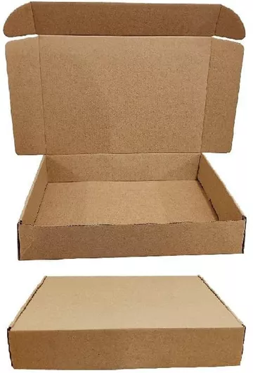 Κουτί Αποστολής Χάρτινο 32x23x6cm Κραφτ Συσκευασία 100 Τεμαχίων