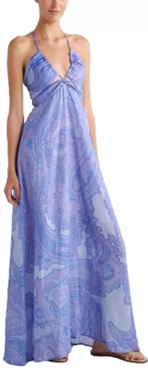 August Maxi Φόρεμα Μοβ