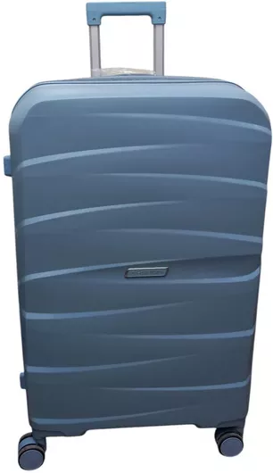 Βαλίτσα Ταξιδίου Felbags Μεσαία Σκληρή Ύψους 65cm με 4 Ρόδες Γαλάζιο